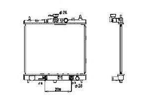 Радиатор охлаждения двигателя для моделей: NISSAN (MICRA, MICRA)