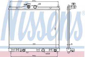 Радиатор охлаждения двигателя для моделей: NISSAN (NV200, NV200)