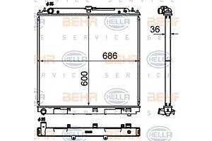 Радиатор охлаждения двигателя для моделей: NISSAN (PATHFINDER)