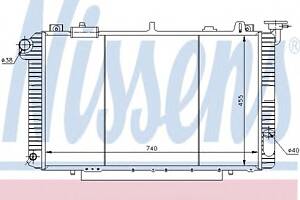 Радиатор охлаждения двигателя для моделей: NISSAN (PATROL, PATROL,PATROL)