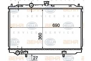 Радіатор охолодження двигуна для моделей: NISSAN (PRIMERA, PRIMERA, PRIMERA)
