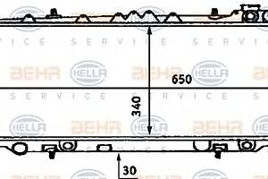 Радиатор охлаждения двигателя  для моделей: NISSAN (PRIMERA, PRIMERA)