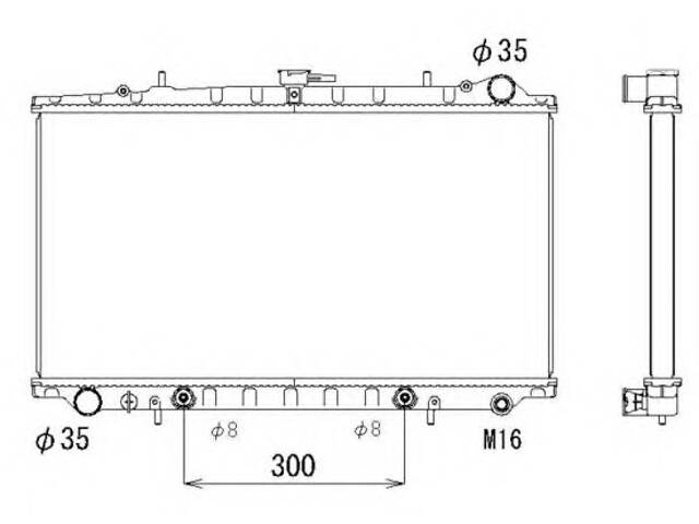 Радиатор охлаждения двигателя для моделей: NISSAN (PRIMERA)