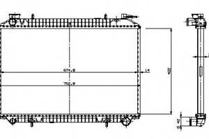 Радиатор охлаждения двигателя для моделей: NISSAN (SERENA, VANETTE,VANETTE)