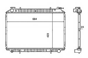 Радиатор охлаждения двигателя для моделей: NISSAN (SERENA)