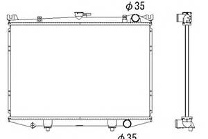 Радиатор охлаждения двигателя для моделей: NISSAN (TERRANO, PICK)