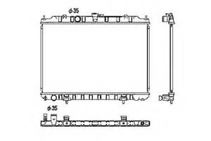 Радиатор охлаждения двигателя для моделей: NISSAN (X-TRAIL)