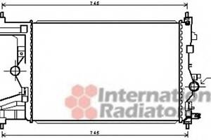 Радиатор охлаждения двигателя для моделей: OPEL (ASTRA, ASTRA,ASTRA,ASTRA), VAUXHALL (ASTRA,ASTRA)