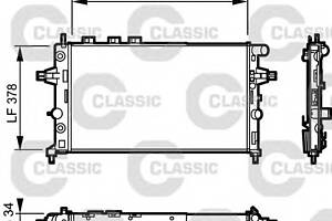 Радиатор охлаждения двигателя для моделей: OPEL (ASTRA, ASTRA,ASTRA,ZAFIRA,ASTRA,ASTRA,ASTRA), VAUXHALL (ASTRA,ASTRA,AS