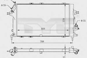 Радиатор охлаждения двигателя для моделей: OPEL (ASTRA, ASTRA,ASTRA,ZAFIRA)
