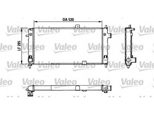Радиатор охлаждения двигателя для моделей: OPEL (CORSA, CORSA,ASCONA,ASCONA,CORSA,KADETT), VAUXHALL (NOVA,NOVA,NOVAVAN)