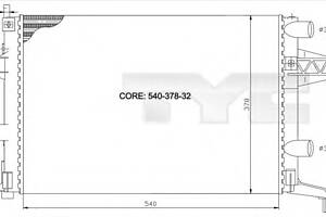 Радиатор охлаждения двигателя для моделей: OPEL (CORSA, CORSA,TIGRA)
