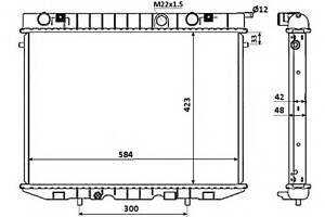 Радиатор охлаждения двигателя для моделей: OPEL (FRONTERA), VAUXHALL (FRONTERA)