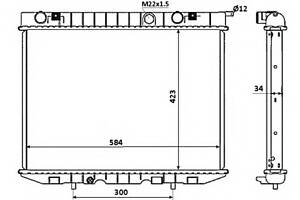 Радиатор охлаждения двигателя для моделей: OPEL (FRONTERA, FRONTERA), VAUXHALL (FRONTERA,FRONTERA)