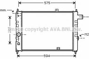 Радиатор охлаждения двигателя для моделей: OPEL (KADETT, ASCONA,ASCONA,KADETT), VAUXHALL (ASTRA,ASTRA,CAVALIER,CAVALIER