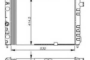Радиатор охлаждения двигателя для моделей: OPEL (KADETT, ASCONA,ASCONA,KADETT,KADETT), VAUXHALL (ASTRA,ASTRA,CAVALIER,C