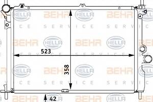 Радиатор охлаждения двигателя для моделей: OPEL (KADETT, KADETT,KADETT,ASTRA,ASTRA,ASTRA), VAUXHALL (ASTRA,ASTRA,ASTRA)