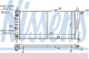 Радиатор охлаждения двигателя для моделей: OPEL (KADETT, KADETT,KADETT,KADETT,KADETT,KADETT), VAUXHALL (ASTRA,ASTRA,AST