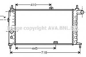 Радіатор охолодження двигуна для моделей: OPEL (KADETT, KADETT, KADETT, KADETT, KADETT, KADETT), VAUXHALL (ASTRA, ASTRA, AST