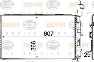 Радиатор охлаждения двигателя для моделей: OPEL (MERIVA), VAUXHALL (MERIVA)