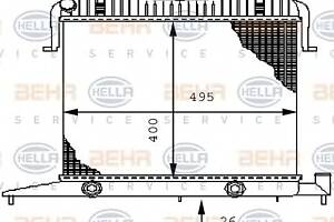 Радиатор охлаждения двигателя для моделей: OPEL (OMEGA, OMEGA), VAUXHALL (CARLTON,CARLTON)