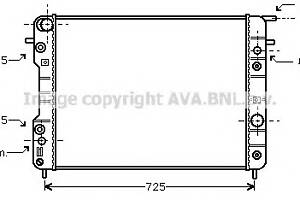 Радиатор охлаждения двигателя для моделей: OPEL (OMEGA, OMEGA), VAUXHALL (OMEGA,OMEGA)