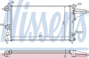 Радиатор охлаждения двигателя для моделей: OPEL (VECTRA, VECTRA), VAUXHALL (CAVALIER,CAVALIER)