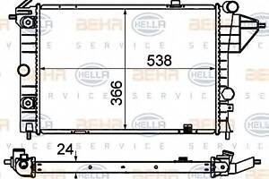 Радиатор охлаждения двигателя для моделей: OPEL (VECTRA, VECTRA), VAUXHALL (CAVALIER,CAVALIER)