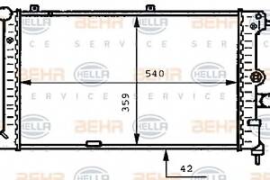 Радиатор охлаждения двигателя для моделей: OPEL (VECTRA, VECTRA), VAUXHALL (CAVALIER,CAVALIER)