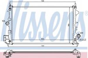 Радиатор охлаждения двигателя для моделей: OPEL (VECTRA, VECTRA,SIGNUM,VECTRA), VAUXHALL (VECTRA,VECTRA,SIGNUM,VECTRA)