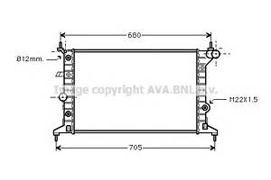 Радиатор охлаждения двигателя для моделей: OPEL (VECTRA, VECTRA,VECTRA), VAUXHALL (VECTRA,VECTRA,VECTRA)