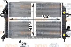 Радиатор охлаждения двигателя для моделей: OPEL (ZAFIRA, ZAFIRA), VAUXHALL (ZAFIRA)