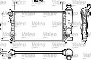 Радиатор охлаждения двигателя для моделей: PEUGEOT (106)