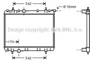 Радиатор охлаждения двигателя для моделей: PEUGEOT (206, 206,206,206,206+,206)