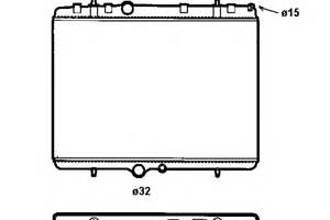 Радиатор охлаждения двигателя для моделей: PEUGEOT (307, 307,307)