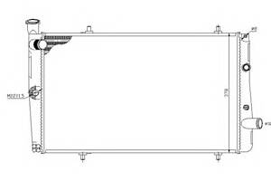 Радиатор охлаждения двигателя для моделей: PEUGEOT (309, 405,405,309)