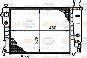 Радиатор охлаждения двигателя  для моделей: PEUGEOT (405, 405,405,405)