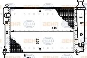 Радиатор охлаждения двигателя для моделей: PEUGEOT (405, 405,405,405)