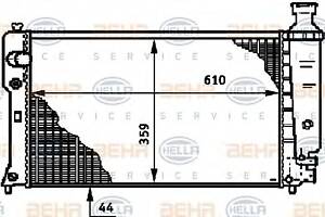 Радиатор охлаждения двигателя  для моделей: PEUGEOT (405, 405,405,405)
