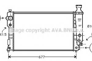Радіатор охолодження двигуна для моделей: PEUGEOT (405,405)