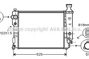 Радиатор охлаждения двигателя для моделей: PEUGEOT (405, 405)