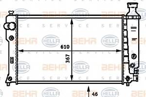 Радиатор охлаждения двигателя  для моделей: PEUGEOT (405, 405)