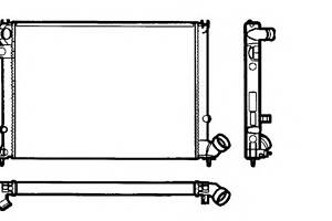 Радиатор охлаждения двигателя для моделей: PEUGEOT (406, 406)