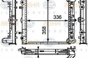 Радиатор охлаждения двигателя для моделей: PORSCHE (BOXSTER, 911,911,911)