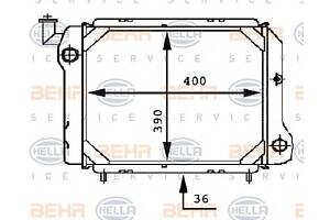 Радиатор охлаждения двигателя для моделей: RENAULT (11, 9,11)
