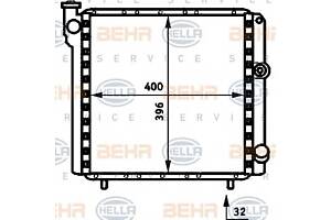 Радиатор охлаждения двигателя для моделей: RENAULT (11, 9)