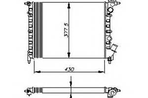 Радиатор охлаждения двигателя для моделей: RENAULT (19, 19,19,19,19,19)