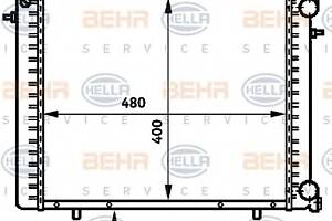 Радиатор охлаждения двигателя для моделей: RENAULT (19, 19,TRAFIC)