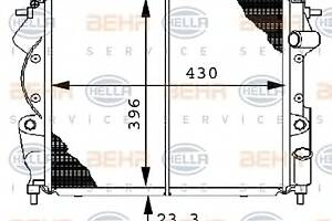 Радиатор охлаждения двигателя для моделей: RENAULT (CLIO)