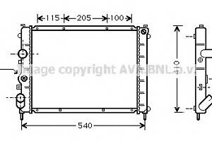 Радіатор охолодження двигуна для моделей: RENAULT (KANGOO, CLIO, KANGOO, CLIO, THALIA)